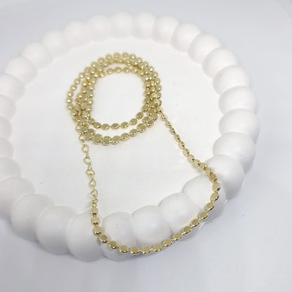 Martelé Collier Doré – Ezme Zincir Kolye | Chérie - cherieonline 40cm