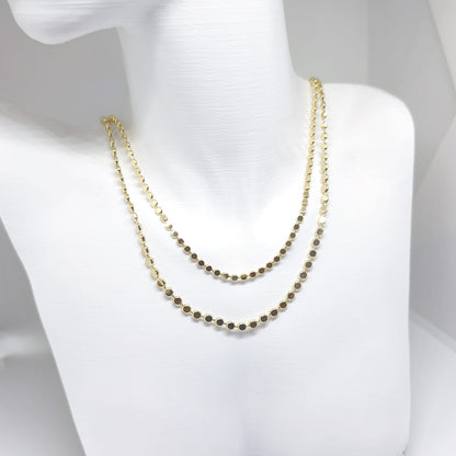 Martelé Collier Doré – Ezme Zincir Kolye | Chérie - cherieonline 40cm