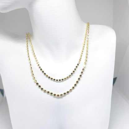 Martelé Collier Doré – Ezme Zincir Kolye | Chérie - cherieonline 40cm