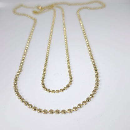 Martelé Collier Doré – Ezme Zincir Kolye | Chérie - cherieonline 40cm