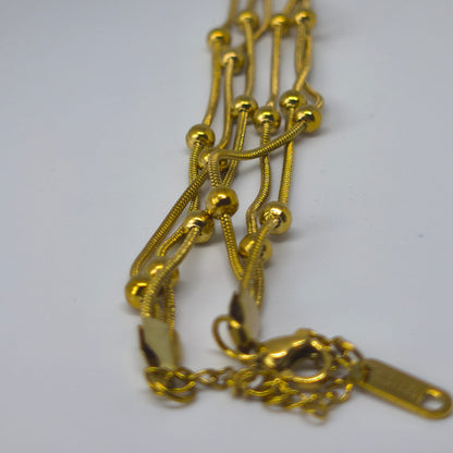 Dorica Collier Doré – Üçlü Dorika | Chérie - cherieonline Default Title