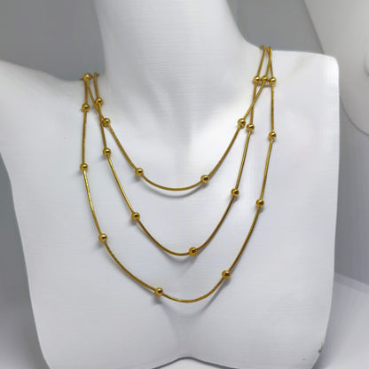 Dorica Collier Doré – Üçlü Dorika | Chérie - cherieonline Default Title