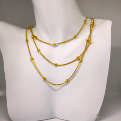 Dorica Collier Doré – Üçlü Dorika | Chérie - cherieonline Default Title