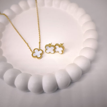 Van Cleef Tarzı Harmonie Parure Beyaz Gold | Chérie cherieonline