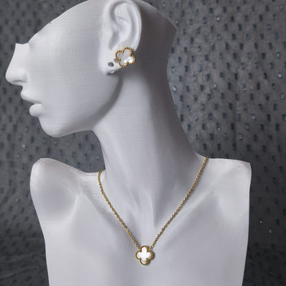 Van Cleef Tarzı Harmonie Parure Beyaz Gold | Chérie cherieonline