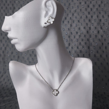 Van Cleef Tarzı Harmonie Parure İnci Beyaz | Chérie cherieonline