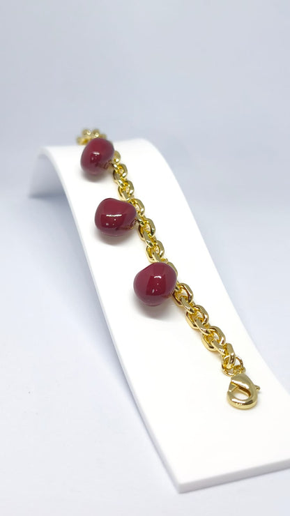 Florélune 14K Altın Kaplama Charm Bileklik | Chérie - cherieonline Default Title