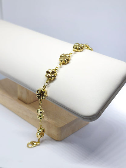 Livia 14K Altın Kaplama Çelik Bileklik - cherieonline Default Title