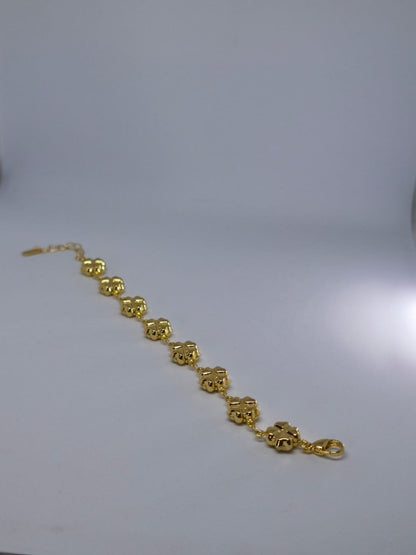 Livia 14K Altın Kaplama Çelik Bileklik - cherieonline Default Title