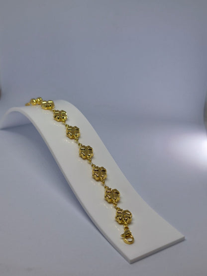 Livia 14K Altın Kaplama Çelik Bileklik - cherieonline Default Title