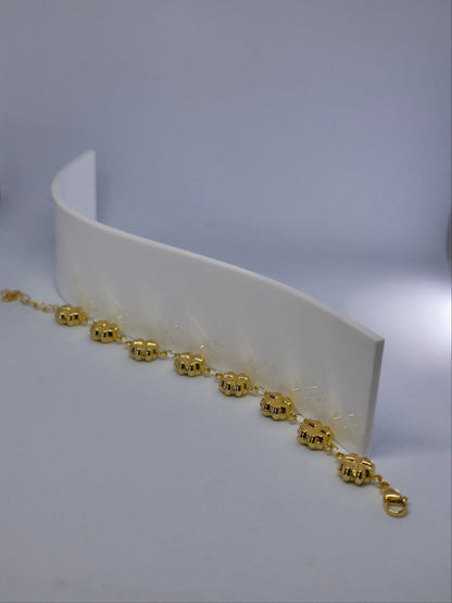 Livia 14K Altın Kaplama Çelik Bileklik - cherieonline Default Title