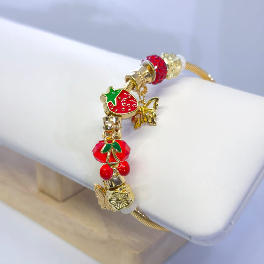 Fraise & Cerise Charm Bileklik | Chérie