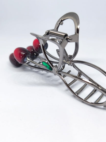 Cerise – Kiraz Süslemeli Alaşım Saç Tokası | Chérie - cherieonline Default Title