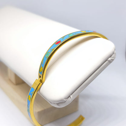 Joliette – Çiçek Desenli Damla Bileklik - Mavi | Chérie - cherieonline Default Title