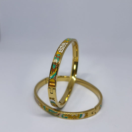 Floréal – Vintage Emaye Çelik Bileklik | Chérie - cherieonline Default Title