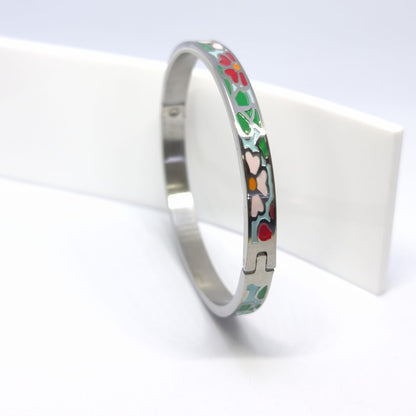 Amorette – Renkli Vintage Enamel Çelik Bilezik | Chérie - cherieonline Default Title