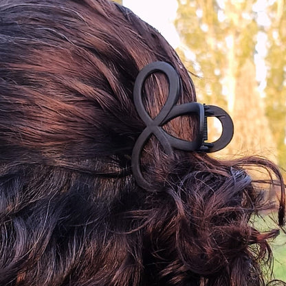 Sonsuz Form Mat Siyah Saç Tokası | Chérie - cherieonline Default Title