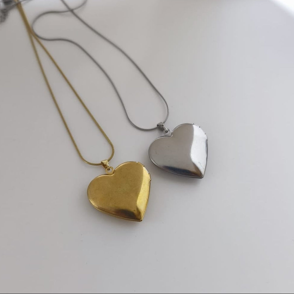 Kapaklı Kalp Kolye | Chérie cherieonline
