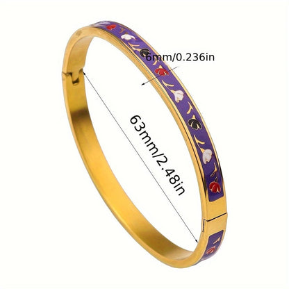 Joliette – Çiçek Desenli Damla Bileklik - Mavi | Chérie - cherieonline Default Title