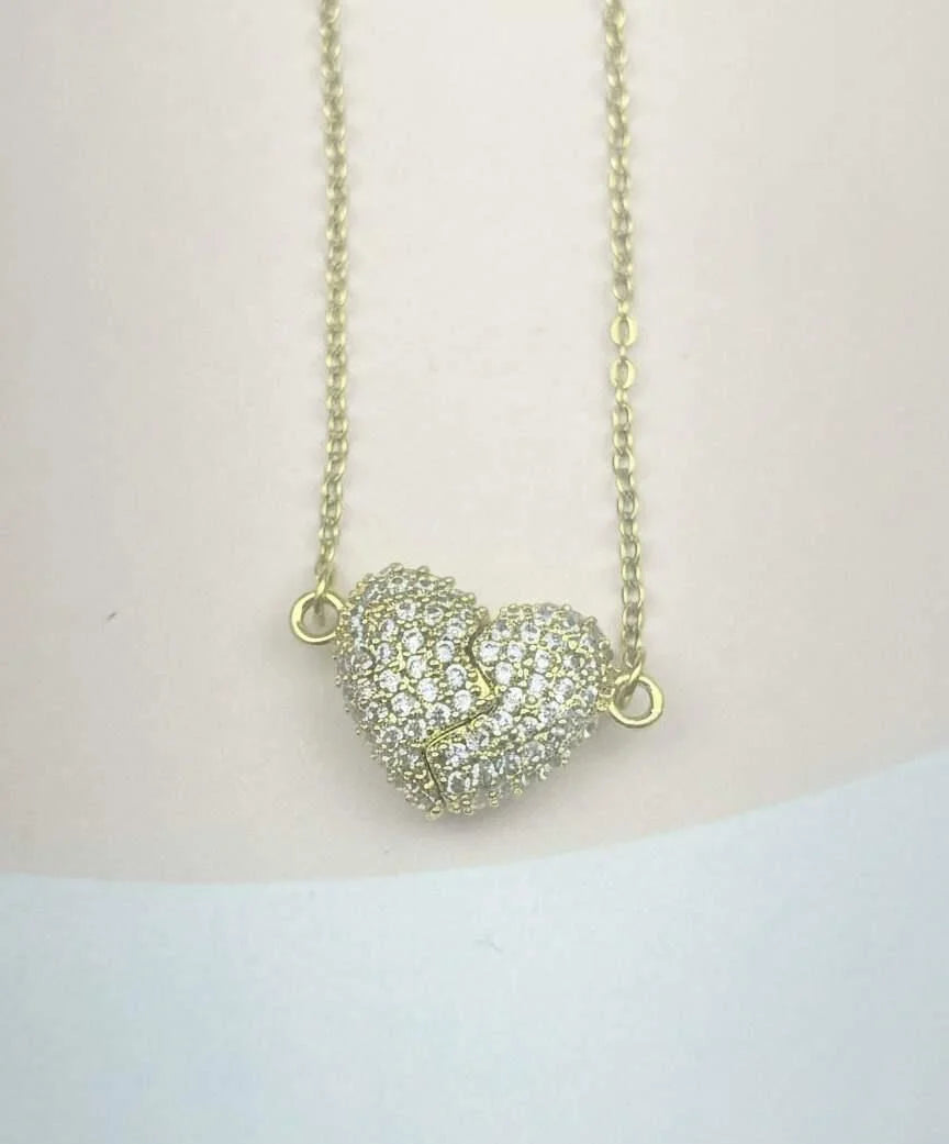 Birleşen Kalpler Mıknatıslı Kolye | Chérie cherieonline