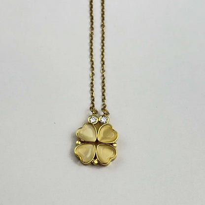 Coeur Trèfle Altın Van Cleef Kolye | Chérie - cherieonline Default Title