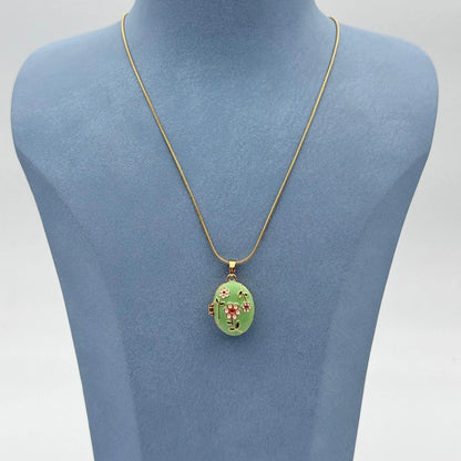 Florine Yeşil – Kapaklı Kolye | Chérie cherieonline