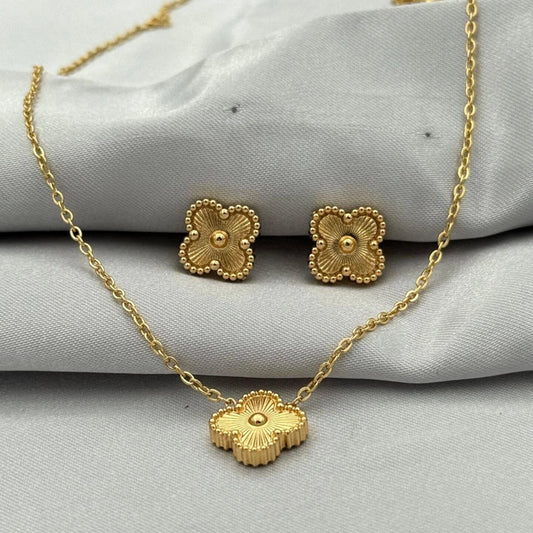 Van Cleef Tarzı Harmonie Parure Gold cherieonline