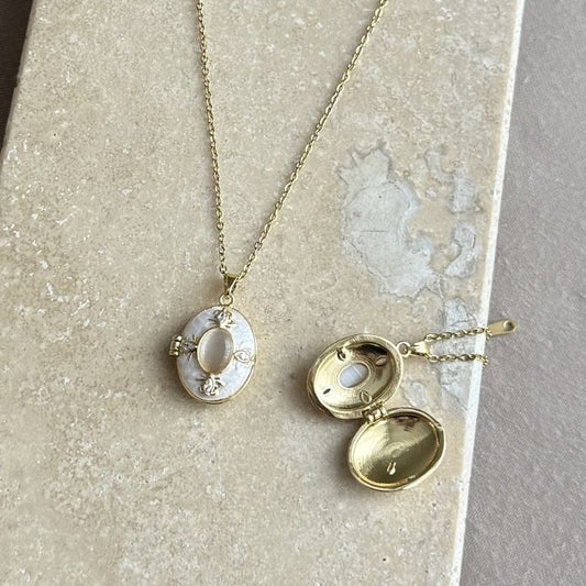 İnci Tanesi – Kapaklı Kolye | Chérie cherieonline