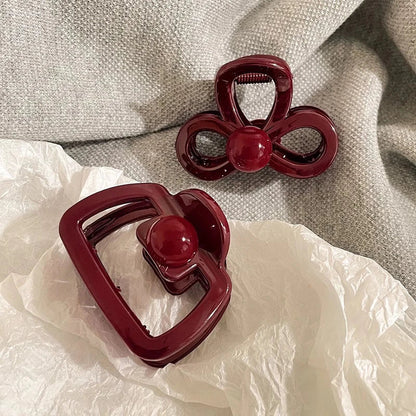 Rosalie – Kırmızı Kare Saç Tokası | Chérie - cherieonline Default Title