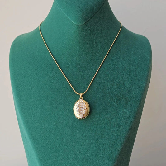 Lueur Dorée Kapaklı Kolye | Chérie cherieonline