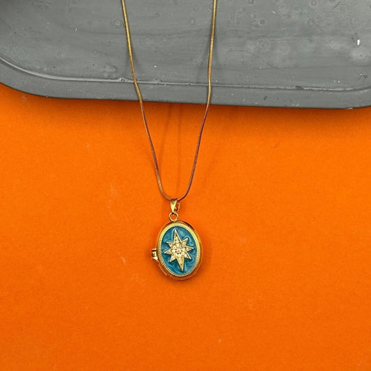 Étoile Mémoire Locket – Kapaklı Yıldız Kolye | Chérie cherieonline