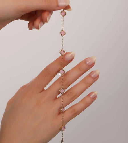 Minimal Cloverelle Rose Bracelet | Chérie cherieonline