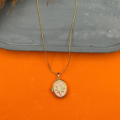 Étoile Mémoire Locket – Kapaklı Yıldız Kolye | Chérie cherieonline