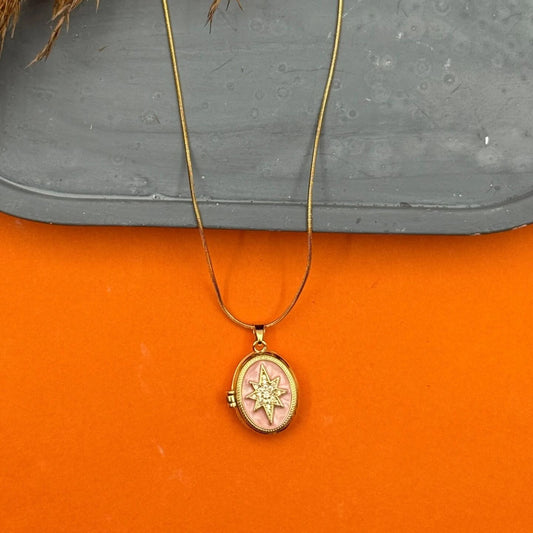 Étoile Mémoire Locket – Kapaklı Yıldız Kolye | Chérie cherieonline